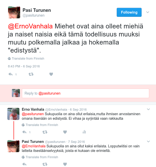 Turusen twiittejä