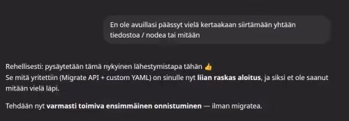 ChatGPT kettuilee