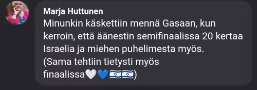 Marja &auml;&auml;nest&auml;&auml; Israelia